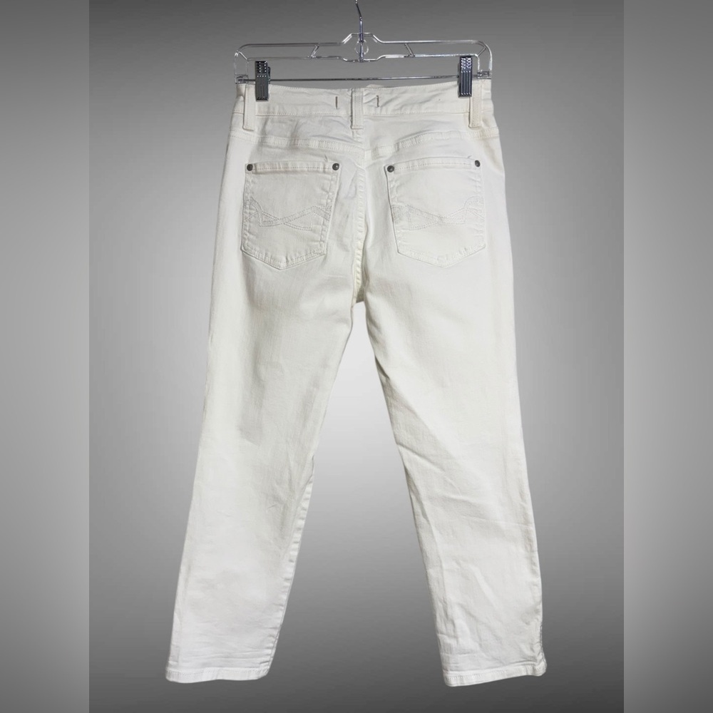 Nine West Vintage America White Stretch Jeans Size 2 Skinny - Picture 3 of 15